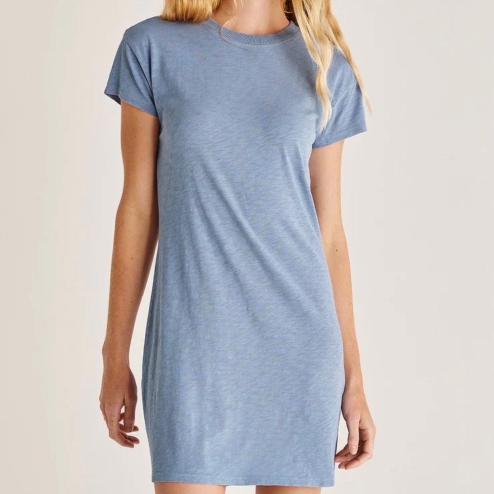 SOLD** Z SUPPLY Modern Crew Slub Mini T Shirt Dress